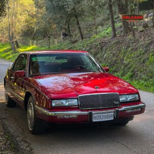 Buick riviera 1990 vista exterior frontal morro color Deep Crimson Red