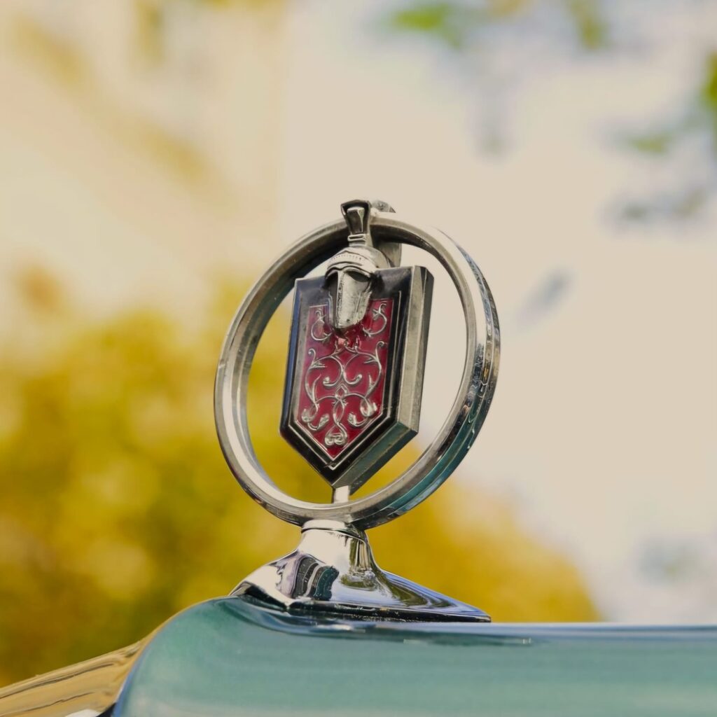 Chevrolet Monte Carlo 1977 color Emerald Green vista escudo en morro