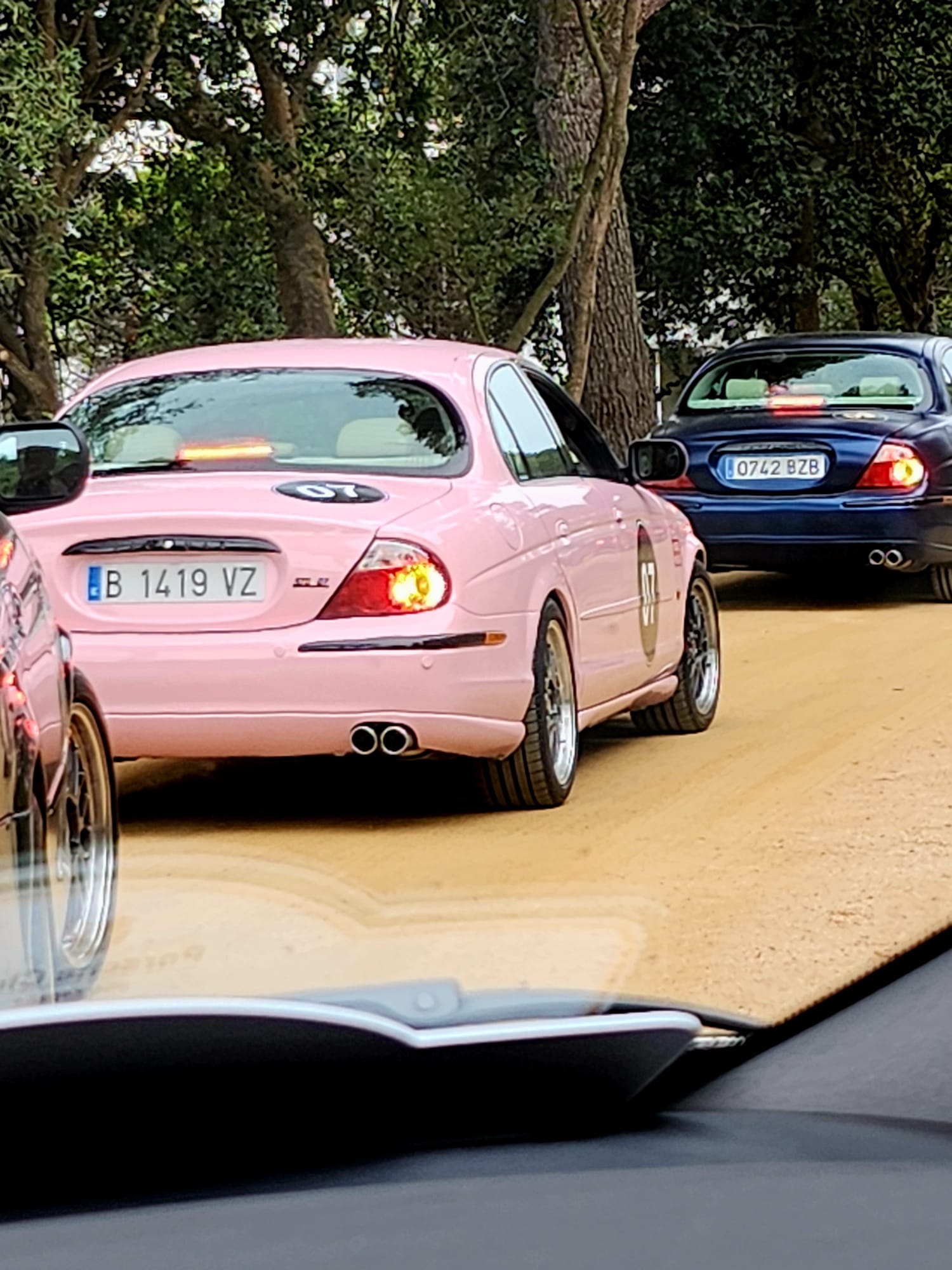 Jags STO 07 09 05 03 clásico moderno basado en Jaguar S-Type vista exterior