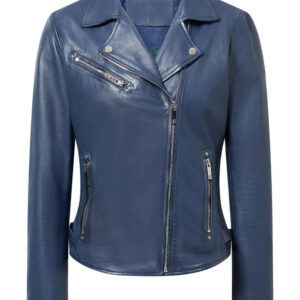 cazadora biker cuero Ecurie Ecosse delantera