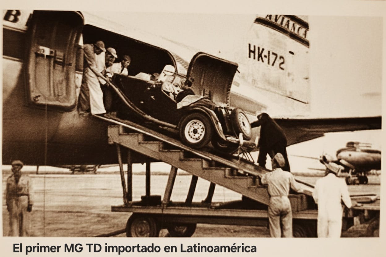 Este fue el primer MG TD importado por Juan Riu a Colombia en 1949, fruto de su acuerdo con MG Car Company. Fuente: 60º Aniversario Club Los Tortugas. Orleans classic cars